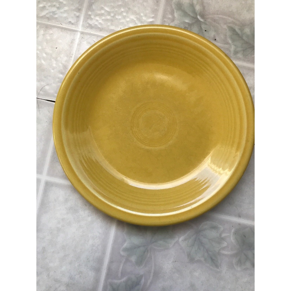 Fiestaware Salad Dessert Plate Sunflower Yellow Homer Laughlin China  USA Fiesta